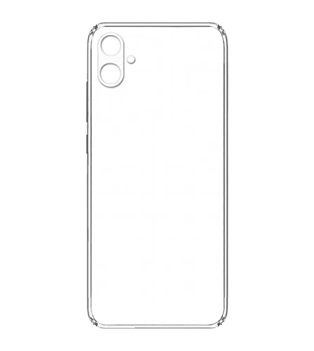 Image of Transparent Soft Silicone TPU Flexible Back Cover Compatible with Samsung Galaxy M04 /A04 and Screen Guard