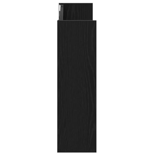 Zapatero de pared negro y roble pack de 2 unidades de 80x18x60 cm 8