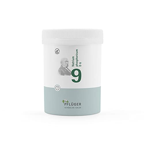PFLÜGER Schüßler Salze Nr. 9 Natrium phosphoricum D6 - 1000 Tabletten - Das Salz des Stoffwechsels - glutenfrei