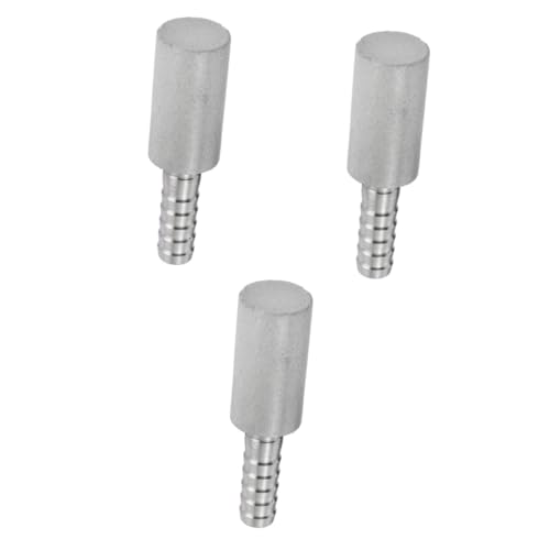 ABOOFAN 3pcs Stainless Steel Carbonation Stone for Home Brewing Aeration Tool for Beer and Wine Inline Compatible Kettle and Pump Even Bubble Diffusion