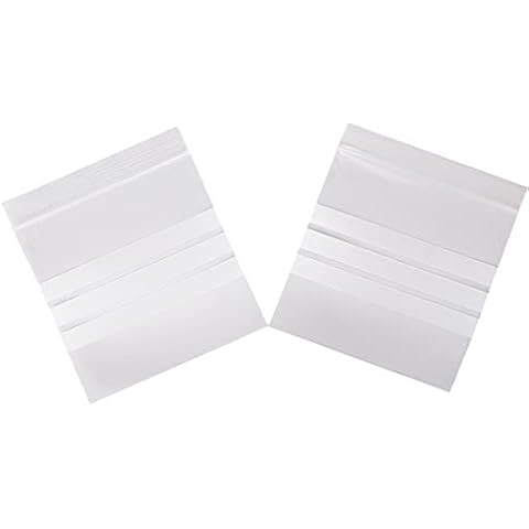 TP4U - 2000 Grip Seal Bags 1.5'' x 2.5'' Multipurpose Write on Panel/Stripe Small Reusable Resealable Strong Clear Plastic Polythene Baggies - Various Sizes (1.5'' x 2.5'') Cover