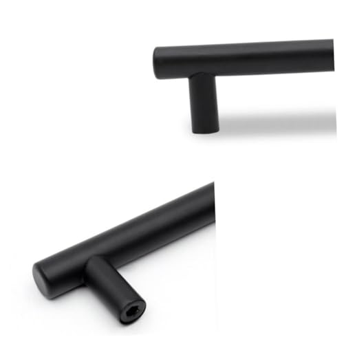 ORFOFE 25個 ステンレス製マットブラックキャビネット取手 キッチン家具用シンプルドアハンドル 引き出しや食器棚に 家用耐錆仕様