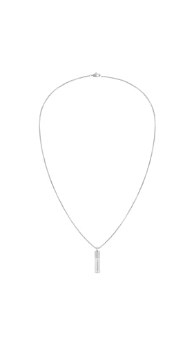 Calvin Klein Men's Velocity Jewelry - Stainless Steel Cylinder Pendant with Chain Necklace and Lobster Closure - Premium Fashion Accessory - Gift for Him