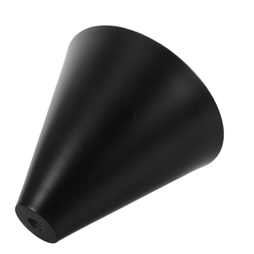 Alipis pantalla de lámpara de hierro forjado Pantalla de lámpara colgante de cono de hierro Black