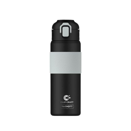 Image of Clay Craft Vacbott Vaccum Amber Double Walled 18 Hours Hot and 24 Hours| Cold Water Bottle Vacuum Insulated|Thermosteel| Flask Bottle 700 ml|Travelling|BPA-Free|BIS Certified|1Year Limited Warranty
