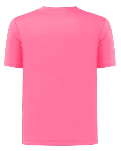 Image of QBK 2T to Youth Neon Shirt Kids UPF 50+ Dry Fit Athletic Short Sleeve Rash Guard T Shirts for Boys Girls Sports Undershirt