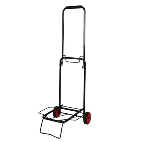 Carretilla plegable metálica ligera con 2 ruedas ajustable miniatura 1