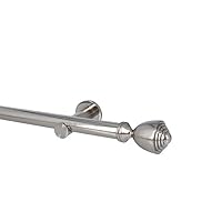 Kit Bastone Per Tende 25mm In Metallo - Montaggio A Soffitto 240cm - Foto 5