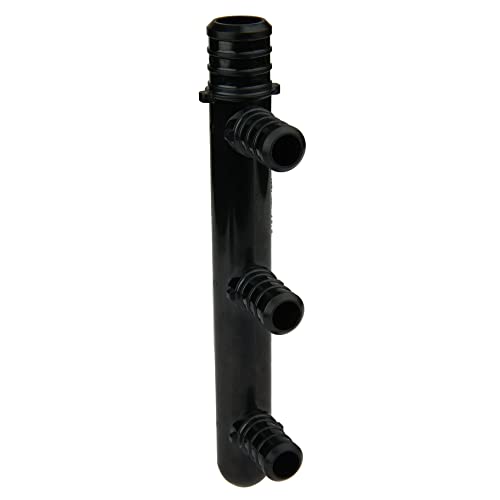 Efield Pex Manifold 3 Outlets Poly Ppsu Barb Crimp Closed: 3/4 Trunk, 1/2" Port (3 Ports), F2159 #TOP1