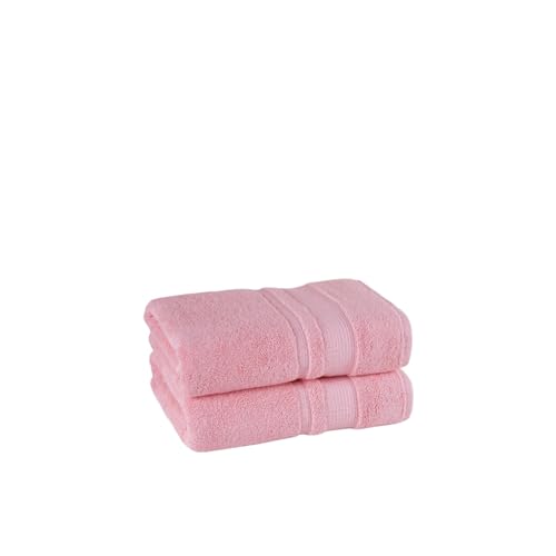 Sterling Mill 600 GSM Turkish Cotton Towels (Pack of 2) Ultra Soft Highly Absorbent & Durable Luxury Hand Towels Ring-Spun Cotton - 50cm x 90cm