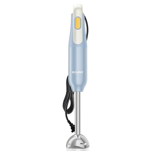 ROUNY Powerful 850W Hand Immersion Blender,Stainless Steel Stick Blender,Easy Handling, Lightweight, Blend, Chop, Puree, Ergonomic Handle,Easily Detachable