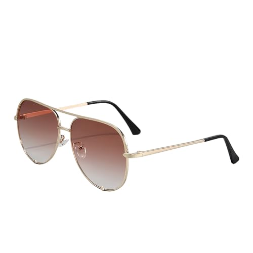 Lunettes de soleil en métal avec monture rétro fine et finitions premium durables
