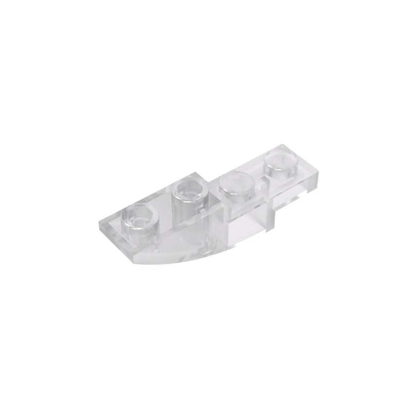 XYEIUGO 13547 Arched Brick Slope Curved 4x1 Inverted, Trans-Clear, 50 PCS โ image 1