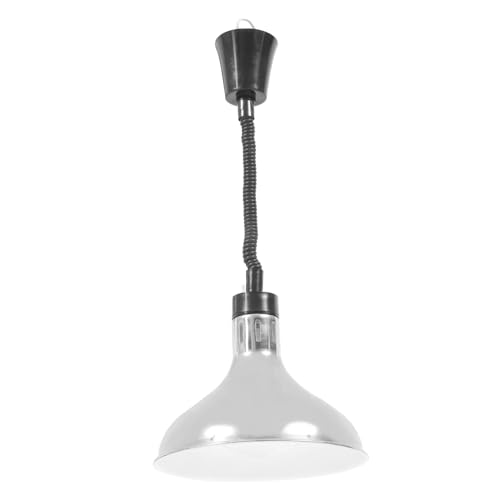 Lampe chauffante suspendue en métal argenté OUNONA, design et haute température