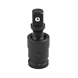 1/2 Inch Pneumatic Swivel Socket Adapter, 360 Degree Rotating Air Wobble Socket for Heavy Duty Industrial Tools, Chromium Steel Construction for High Torque and Durability