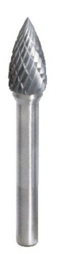 KS Tools 515.3254 Carbide Rotary Burrs SPG Pointed Arch, Gray, 10 mm