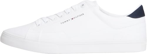 Tommy Hilfiger Vulc Core Long Lace FM0FM05688 Low Top para Hombre, Color Blanco (Blanco), Talla 7