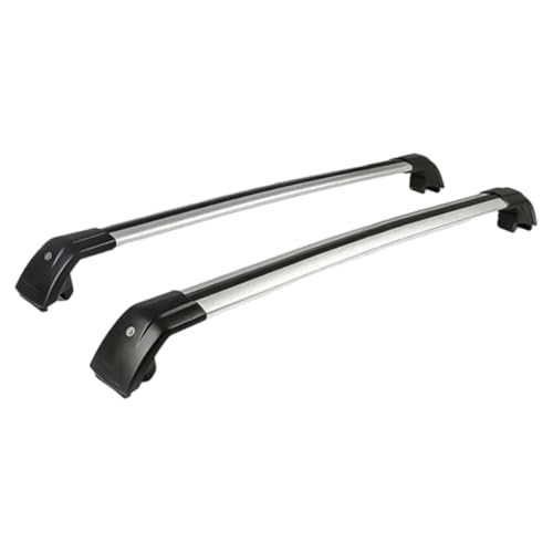 Portabicicletas de techo para Lincoln MKC 2015-2019 con barras transversales negras y plata
