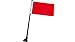 20 Pack Red Desk Flags with Flag Up Flag Down Flip Clips Pomodoro Status Alert Office
