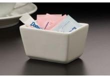 American Metalcraft SPP326 Ceramic Sugar Packet Holder, 3.5" L x 2.5" W, White image 3