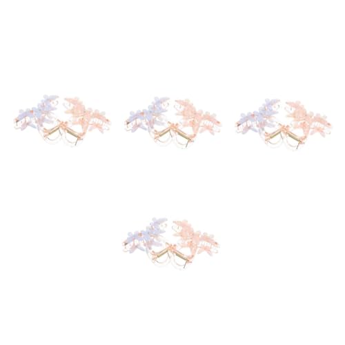 Griffes de poils d'animaux à cheveux PVC lot de 8 pinces crabe fantaisie pour femme