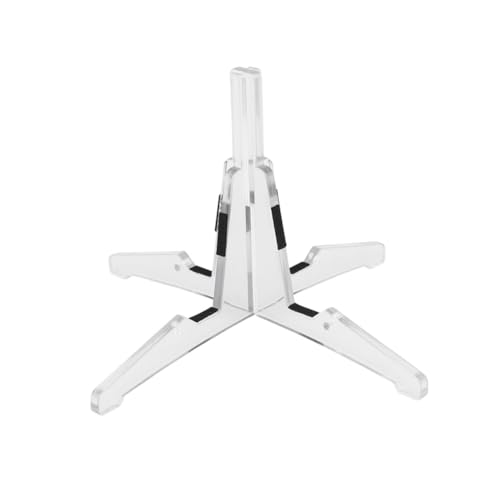 esowemsn 1PC Clear Portable Clarinet Stand Holder Detachable 4-Leg Support Stand Lightweight Flute Bracket Display Stand Musical Instrument Accessories