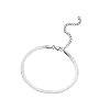 Pigna Accessory italian chain men's steel bracelet stainless steel tarnish silver Single Size