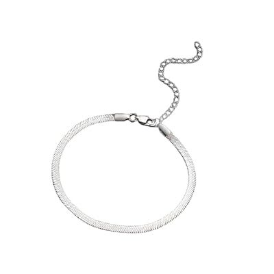 Pigna Accessory italian chain men's steel bracelet stainless steel tarnish silver Single Size