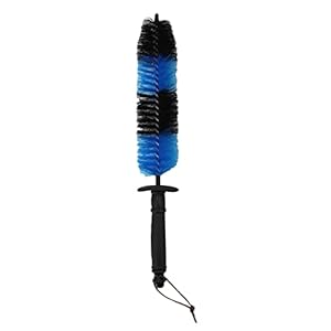 17 inch lange multifunctionele wiel wasborstel auto vrachtwagen truck motor gemotor rooster wielspoelborstel banden rand reinigingsgereedschap wastborstels (Color : Blue)