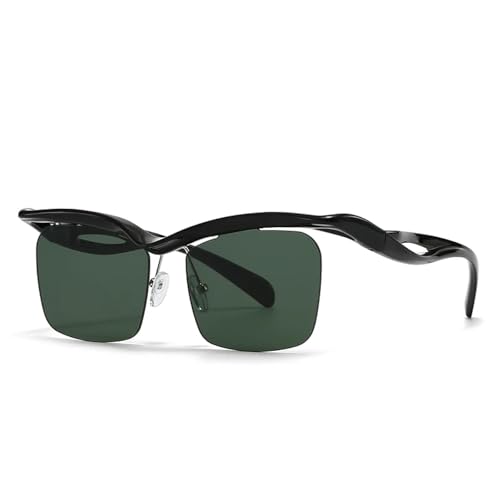 Lunettes de soleil rétro sans cadre verres teintés dégradés chic