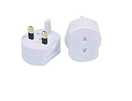 iSeventy9 Plug Adaptor Two To Three Pin Toothbrush Adapter Epilators Bathroom UK PACK OF 2