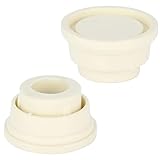 BOBOZHONG Pool Leiter Gummistopper 2er-Set Universeller Sicherheitsstopper für Poolleitern, Weiße Gummi Puffer (3,9 cm Durchmesser), Anti-Rutsch Langlebig, für Schwimmbadleiter