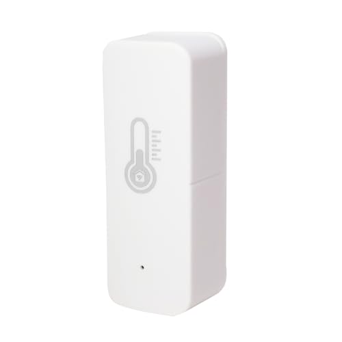 LED ATOMANT Termometro Higrometro Sensor de Temperatura y Humedad WIFI, Uso en Interior y Exterior, Control por App Smart Life, Compatible con Alexa y Google Home