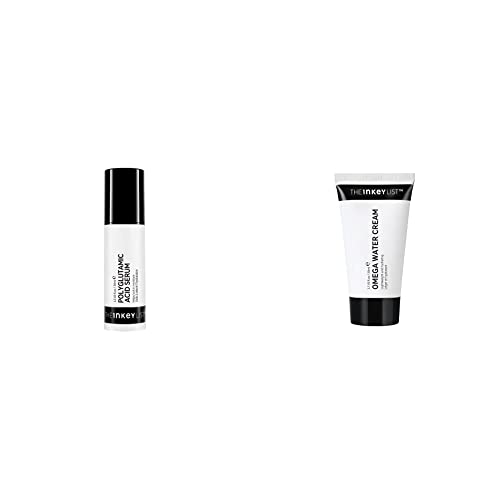 Image of The INKEY List 3% Polyglutamic Acid Serum Helps to Lock in Moisture for Smooth Skin Instantly 30ml & Omega Water Cream, 50ml