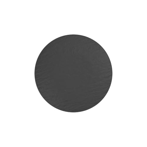Villeroy & Boch - Manufacture Rock Brotteller 16 cm Schwarz, Spülmaschinenfest, Mikrowellensicher, Teller Schwarz, Kleiner Teller, Snackteller, Geschirr, Premium Porzellan