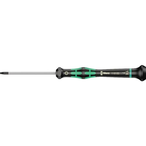 Wera 05118183001 Kraftform Micro 2067 Torx HF Electronics Precision Screwdriver, TX7 Head, 60mm Blade Length