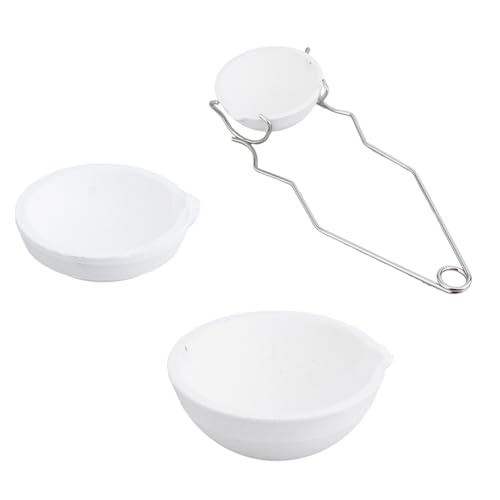 Lot De 3 Creusets En Céramique Quartz - Diamètres 5,8cm 6,8cm 8cm Pour Fusion Or Argent