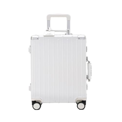 Suitcase Aluminum Frame Metal Side Suitcase 26-inch Anti-Fall Pull Rod Business Suitcase Multi-Functional Boarding Case Suitcases