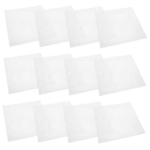 Healifty 30Pcs Vinyl Record Outer Sleeves Album Covers with High Transparency for All Convenient Protective Vinyl Record Bags for Personal and Commercial Use