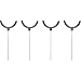 Do-All Outdoors Clay Pigeon Perch Shooting Target Holder, 4 Pack