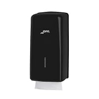 Jofel - Distributeur de papier toilette, 400 essuie-mains au format zigzag, hygiène maximale par simple contact avec l'essuie-mains, économie de papier, boîtier robuste en acier, Futura AD75000