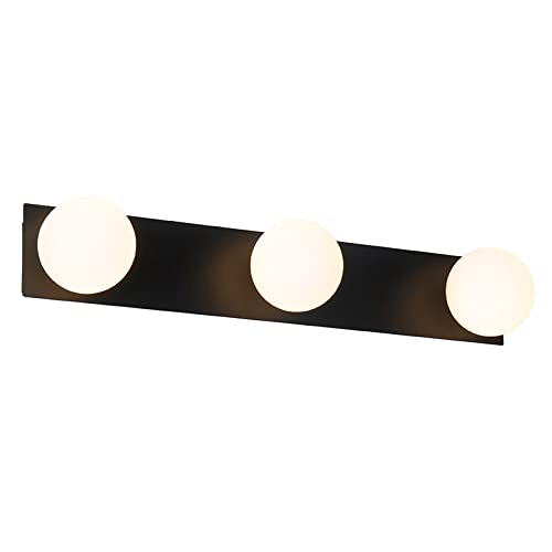 Applique murale 3 lumières L 480 mm Noir Moderne éclairage extérieur