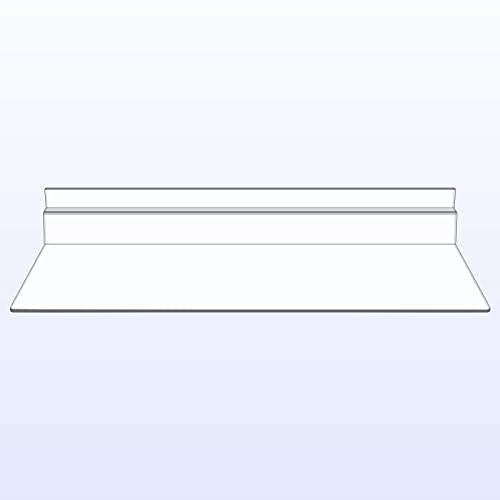 4 X 10 Inch Slatwall Shelves Hanging Slatwall Accessories Clear Slatwall Shelf Plastic Shelves For Wall, Home Shoe Stores Boutiques Supplies (100 Pack) #TOP5