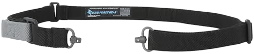Blue Force Gear Vickers Push Button Sling | Adjusts for Carrying Positions | 2 Point Sling with QD Points | 36-62 inches (Black)