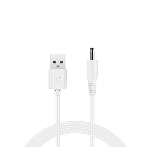 Kisumi Charger Cord Replacement for Bitvae D2/R1/R2/S2 Electric Toothbrush C2/C5/C6 Water Flosser Compatible with Fairywill Vekkia Mornwell SEAGO & More White 1 Pack