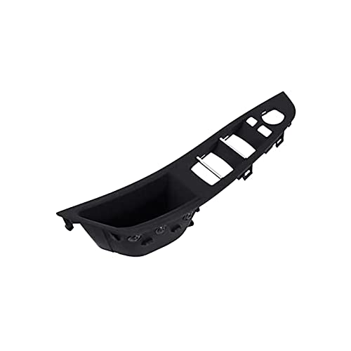 Tirador de puerta para BMW F10 F11 2010-2016, tirador de puerta interior del conductor delantero izquierdo para BMW 520i 525i 528i 530i (negro) Cover