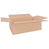 verpacking Faltkartons 435 x 263 x 155 mm Braun (Außenmaß 440 x 270 x 165 mm) KK 95 1-wellig Versandkarton für mittelgroße Waren DHL Paket DPD GLS Kartons (50 Stück)