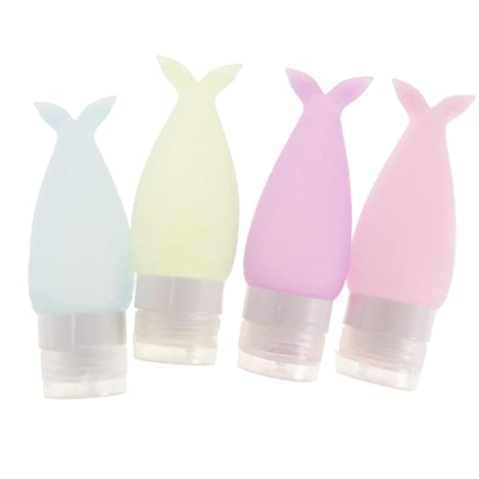 4 Pieces Silicone Mini Shampoo Sample Travel Containers