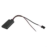 Glewi Adaptateur audio auxiliaire Bluetooth 5.0 pour Mercedes Benz E CLS SLK 2004 2008, câble récepteur de musique stéréo 3 broches facile et rapide à utiliser