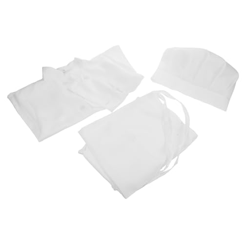 VANZACK Delantal de Cocina Infantil y Sombrero Disfraz de Cocinero Niñas para Rol la Cocina y Clases de Repostería el Hogar o Escuela